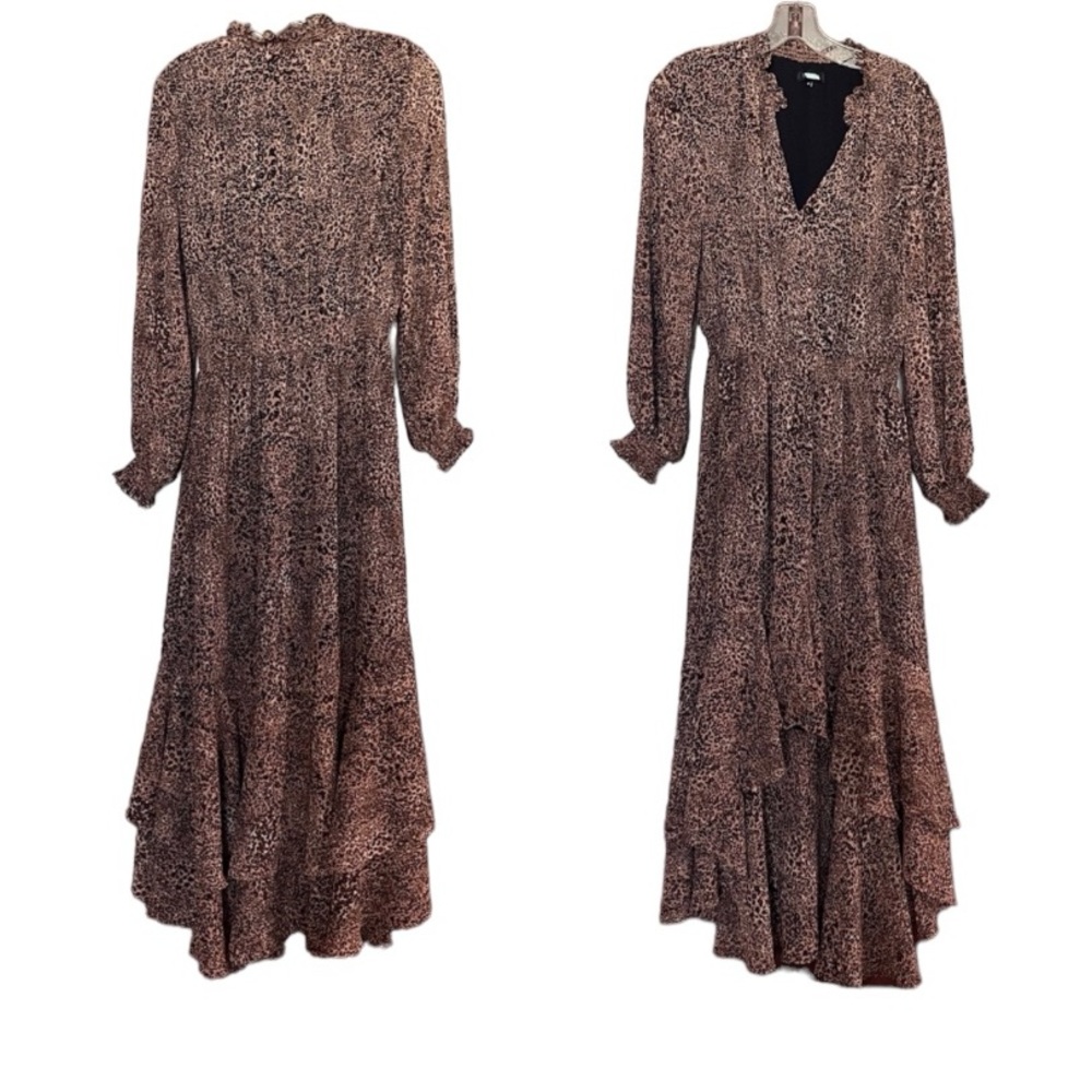 1. State Cheetah Print High Low Flowy Dress
